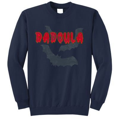 Dadcula Halloween Costume Distressed Dad Dadcula Bat Tall Sweatshirt