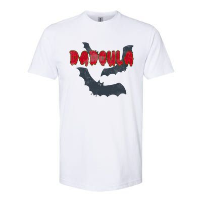 Dadcula Halloween Costume Distressed Dad Dadcula Bat Softstyle CVC T-Shirt