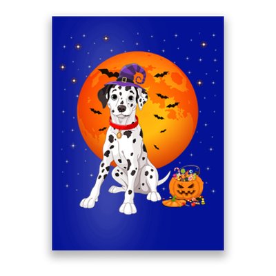 Dalmatian Halloween Costume Pumpkin Dalmatian Gift Poster