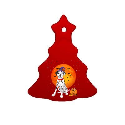 Dalmatian Halloween Costume Pumpkin Dalmatian Gift Ceramic Tree Ornament