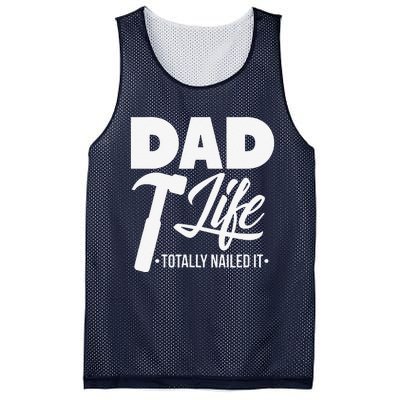 Dad Handyman Carpenter Funny Dad Life I Totally Nailed It Mesh Reversible Basketball Jersey Tank