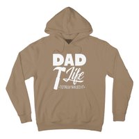 Dad Handyman Carpenter Funny Dad Life I Totally Nailed It Hoodie