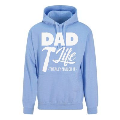 Dad Handyman Carpenter Funny Dad Life I Totally Nailed It Unisex Surf Hoodie