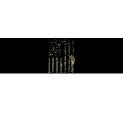 Duck Hunting Camo Men Camouflage Hunter American Flag Bumper Sticker