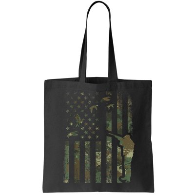 Duck Hunting Camo Men Camouflage Hunter American Flag Bag