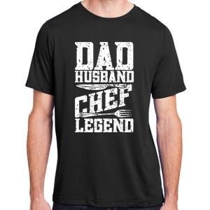 Dad Husband Chef Legend Cook Cooking Funny Chef Gift Adult ChromaSoft Performance T-Shirt