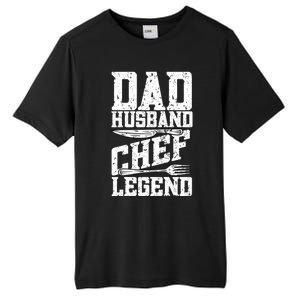 Dad Husband Chef Legend Cook Cooking Funny Chef Gift Tall Fusion ChromaSoft Performance T-Shirt