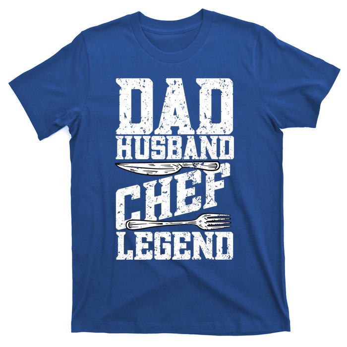 Dad Husband Chef Legend Cook Cooking Funny Chef Gift T-Shirt