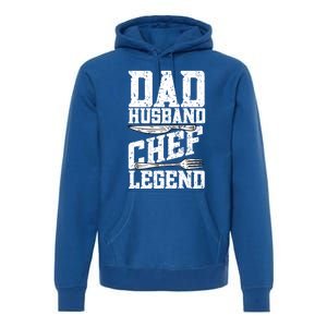 Dad Husband Chef Legend Cook Cooking Funny Chef Gift Premium Hoodie