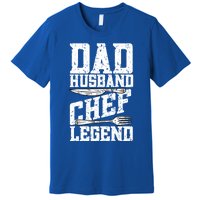 Dad Husband Chef Legend Cook Cooking Funny Chef Gift Premium T-Shirt