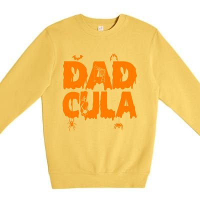 Dadcula Halloween Costume Dadcula Momster Family Matching Gift Premium Crewneck Sweatshirt