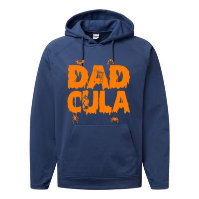 Dadcula Halloween Costume Dadcula Momster Family Matching Gift Performance Fleece Hoodie