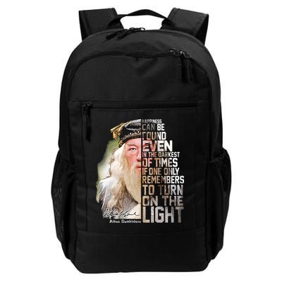Dumbledore Happiness Can Be Found Even In The Darkest Of Times Daily Commute Backpack