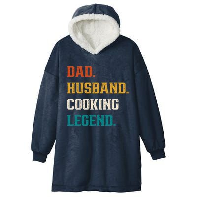 Dad Husband Cooking Legend Cooking Lover Cook Cool Gift Hooded Wearable Blanket