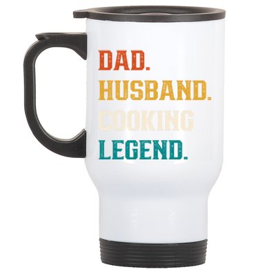 Dad Husband Cooking Legend Cooking Lover Cook Cool Gift Stainless Steel Travel Mug