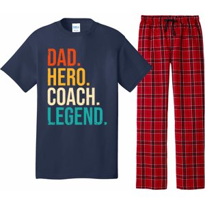 Dad Hero Coach Legend Funny Father's Day Loving Father Pajama Set