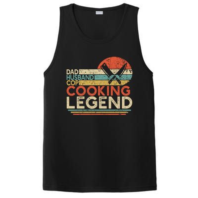 Dad Husband Cop Cooking Legend Police Officer Cook Home Chef Gift PosiCharge Competitor Tank