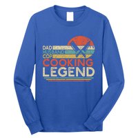 Dad Husband Cop Cooking Legend Police Officer Cook Home Chef Gift Long Sleeve Shirt