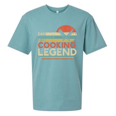 Dad Husband Cop Cooking Legend Police Officer Cook Home Chef Gift Sueded Cloud Jersey T-Shirt