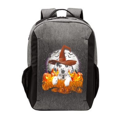 Dalmatian Halloween Cute Dog Witch On Halloween Pumpkin Gift Vector Backpack