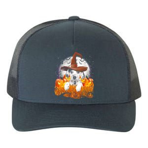 Dalmatian Halloween Cute Dog Witch On Halloween Pumpkin Gift Yupoong Adult 5-Panel Trucker Hat