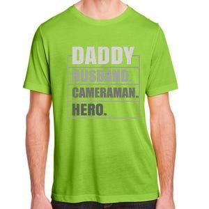 Daddy Husband Camera Hero Fathers Day Gift Adult ChromaSoft Performance T-Shirt