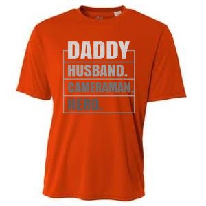 Daddy Husband Camera Hero Fathers Day Gift Cooling Performance Crew T-Shirt