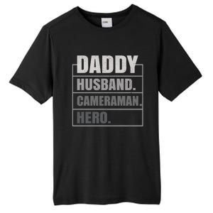 Daddy Husband Camera Hero Fathers Day Gift Tall Fusion ChromaSoft Performance T-Shirt