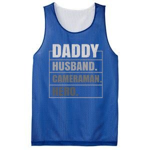 Daddy Husband Camera Hero Fathers Day Gift Mesh Reversible Basketball Jersey Tank