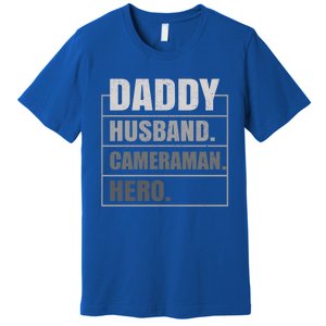 Daddy Husband Camera Hero Fathers Day Gift Premium T-Shirt