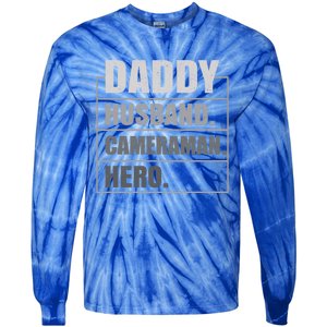 Daddy Husband Camera Hero Fathers Day Gift Tie-Dye Long Sleeve Shirt