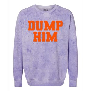 Dump Him Co. Funny Antiboyfriend Blue Classic Fit Crew Neck Colorblast Crewneck Sweatshirt