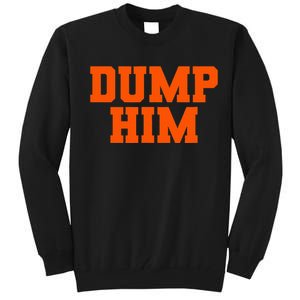 Dump Him Co. Funny Antiboyfriend Blue Classic Fit Crew Neck Tall Sweatshirt