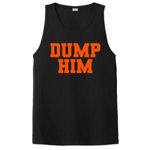 Dump Him Co. Funny Antiboyfriend Blue Classic Fit Crew Neck PosiCharge Competitor Tank