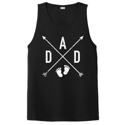 Dad Hipster Cross Feet Gift PosiCharge Competitor Tank