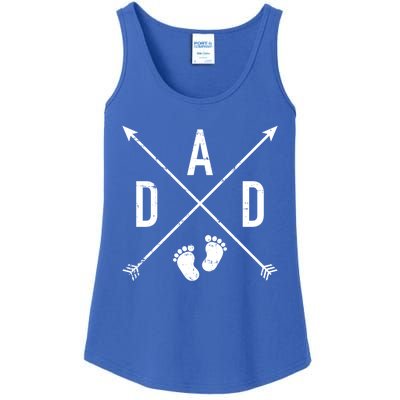 Dad Hipster Cross Feet Gift Ladies Essential Tank