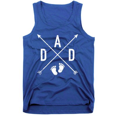 Dad Hipster Cross Feet Gift Tank Top