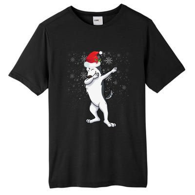 Dabbing Husky Christmas Gift Tall Fusion ChromaSoft Performance T-Shirt