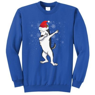 Dabbing Husky Christmas Gift Tall Sweatshirt