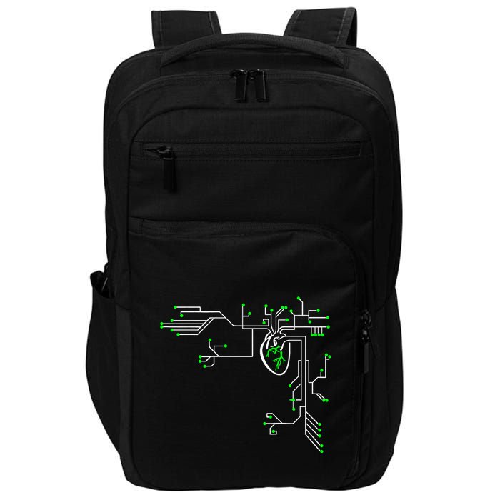 Digital Heart Computer Chip Circuit Electronics Geek Impact Tech Backpack