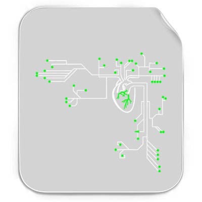 Digital Heart Computer Chip Circuit Electronics Geek Permanent Decal Sticker
