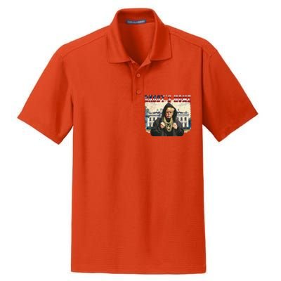 DaddyS Home Comeback For Christmas Trump 2024 Retro Dry Zone Grid Polo