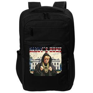 DaddyS Home Comeback For Christmas Trump 2024 Retro Impact Tech Backpack