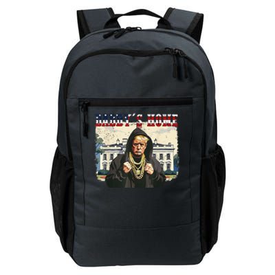 DaddyS Home Comeback For Christmas Trump 2024 Retro Daily Commute Backpack