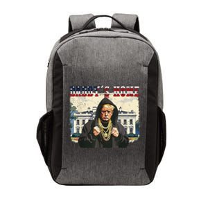 DaddyS Home Comeback For Christmas Trump 2024 Retro Vector Backpack