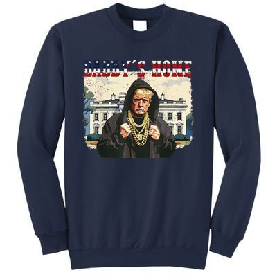 DaddyS Home Comeback For Christmas Trump 2024 Retro Sweatshirt