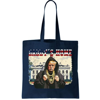 DaddyS Home Comeback For Christmas Trump 2024 Retro Tote Bag