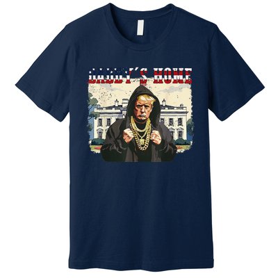 DaddyS Home Comeback For Christmas Trump 2024 Retro Premium T-Shirt