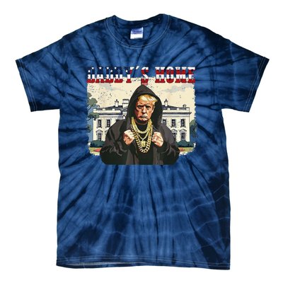 DaddyS Home Comeback For Christmas Trump 2024 Retro Tie-Dye T-Shirt