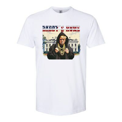 DaddyS Home Comeback For Christmas Trump 2024 Retro Softstyle CVC T-Shirt